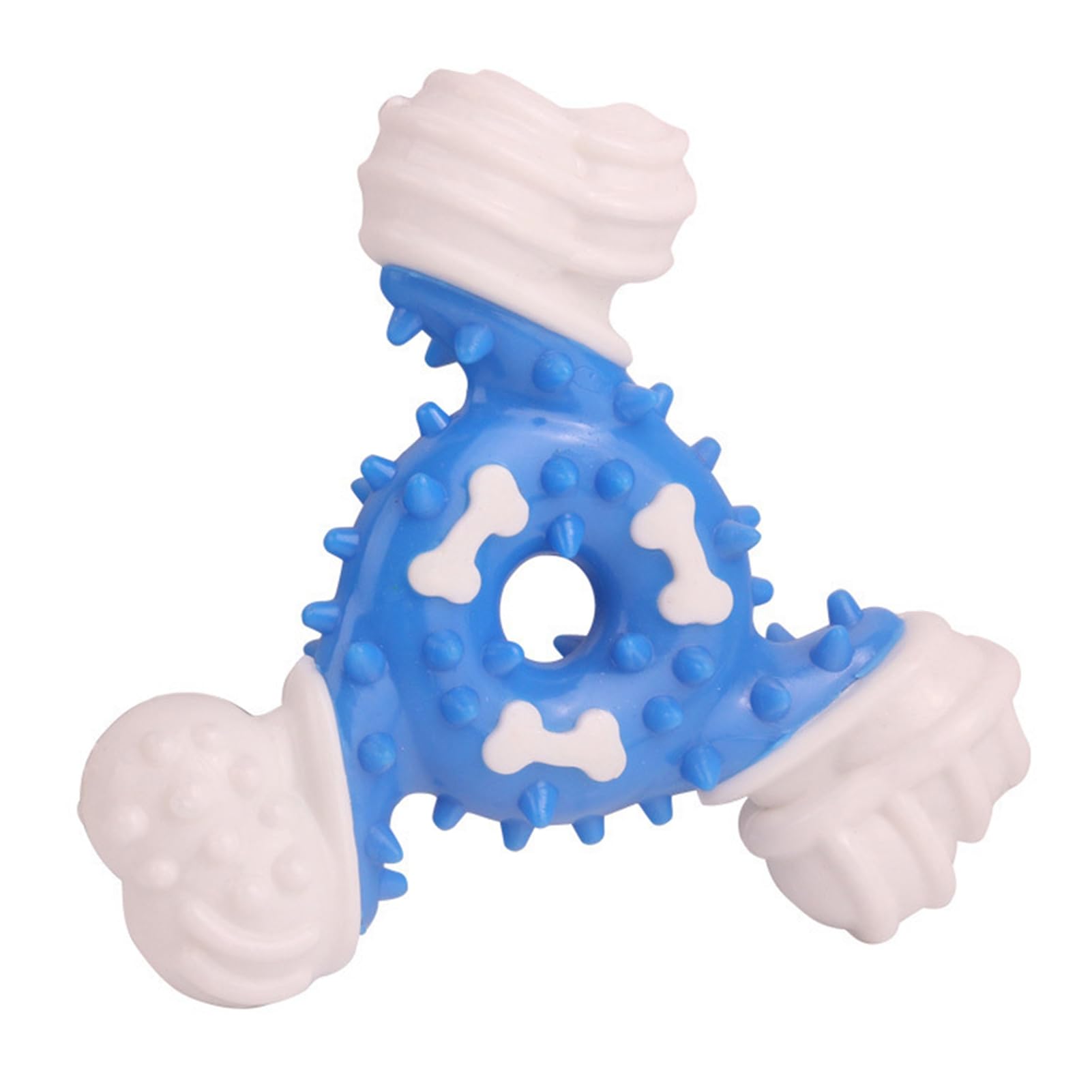 ulafbwur Durable Dog Toys Pet Dog Three Leaf Shape Cleaner Toy Fun Dog Toys