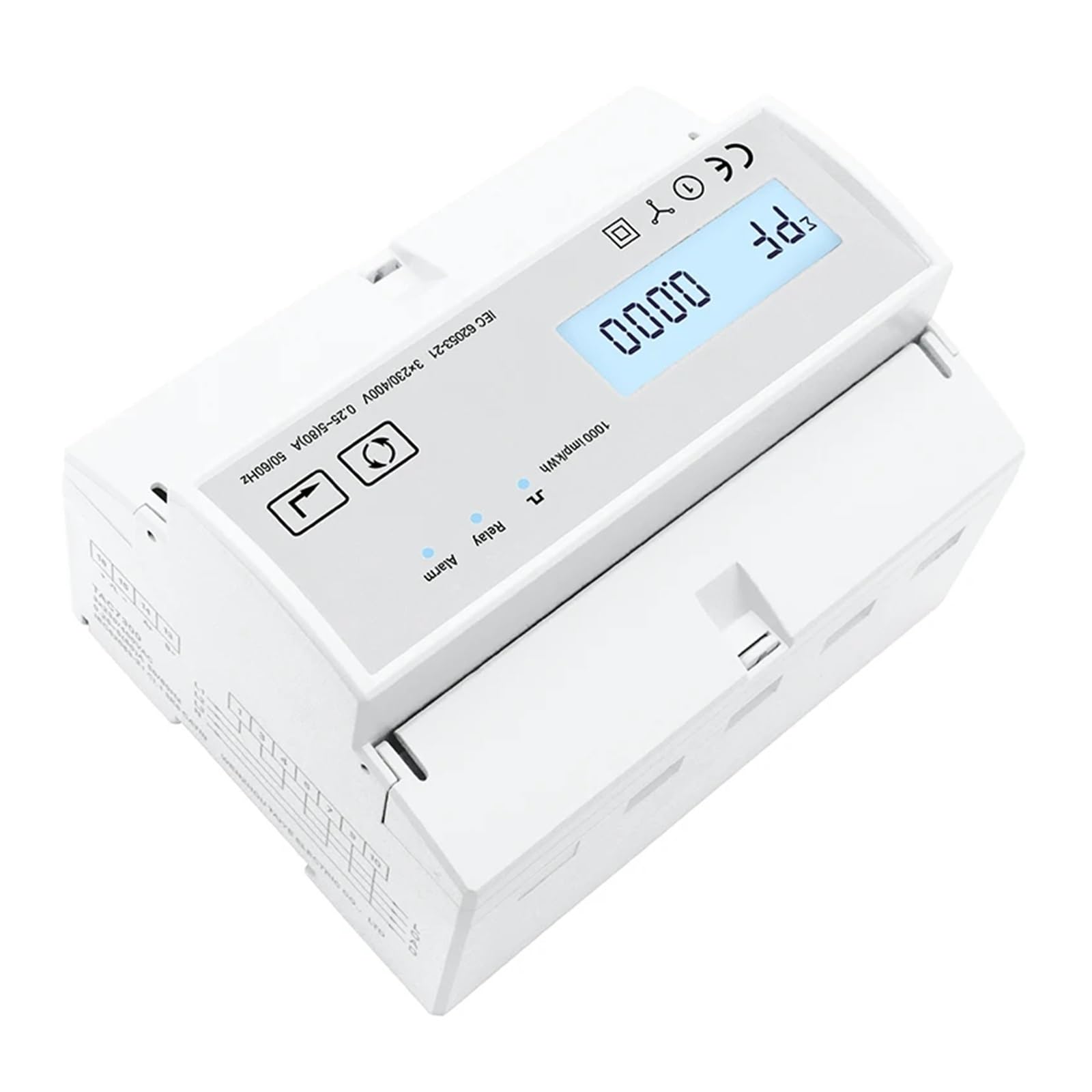 Licznik energii Licznik zużycia energii elektrycznej 3-fazowy licznik energii elektrycznej na szynę Din 80A KWH Modbus RS485(Tac7300c-ct)
