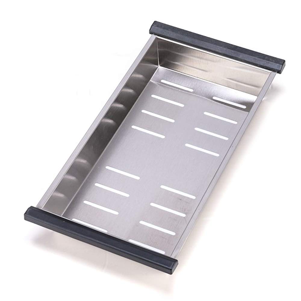 Lavello da cucina in acciaio inox 201 con tubo di drenaggio in acciaio inox per cucina, lavanderia, giardino, lavandino, con tappo di scarico 78,43,21 cm