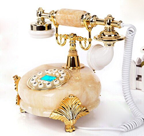 Téléphone antique blanc version 2 pour maison et bureau