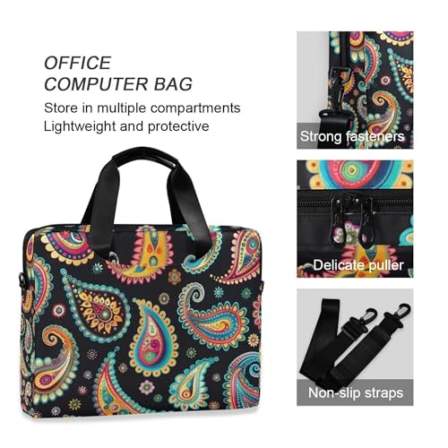 Funda Maletín para Portátil ALAZA Colorful Paisley miniatura 5