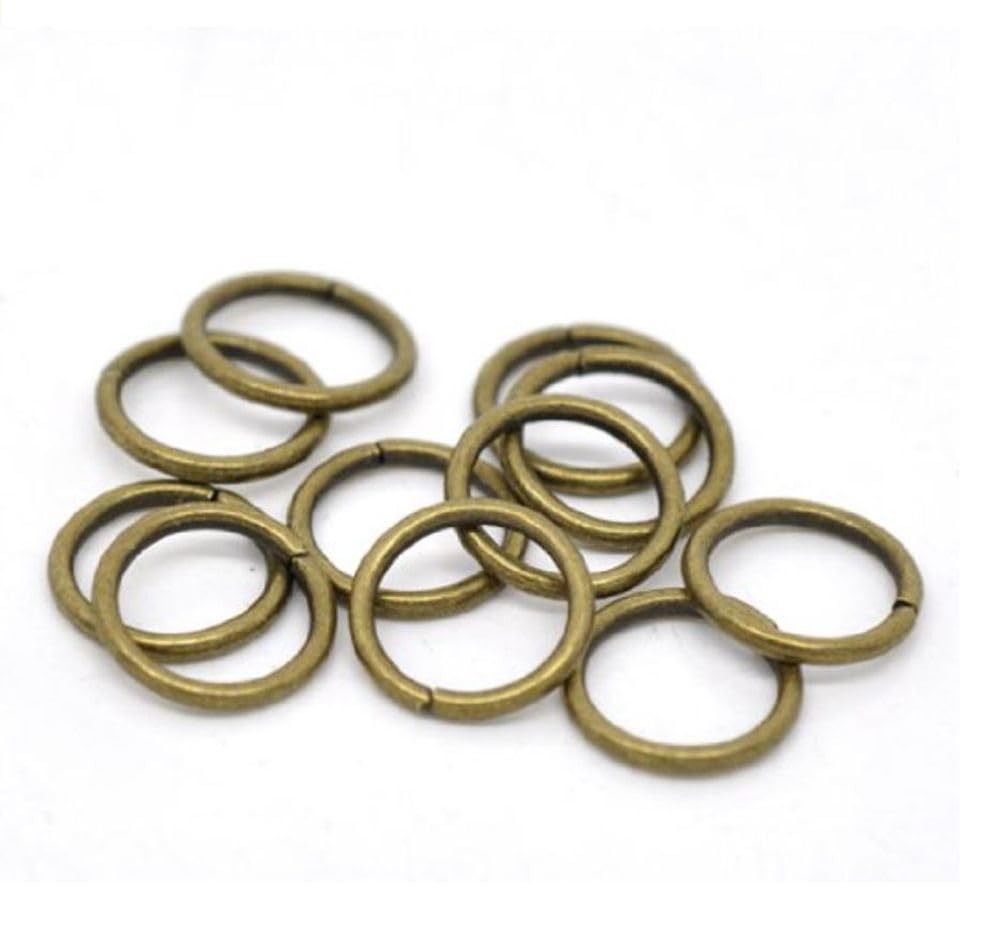 Anillo de bronce antiguo de alta calidad, 4 mm, 6 mm, 8 mm, 12 mm