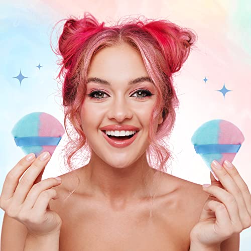 image for MOTZU 6 Pieces Pure Cotton Powder Puff, Made of Cotton Velour in Trian