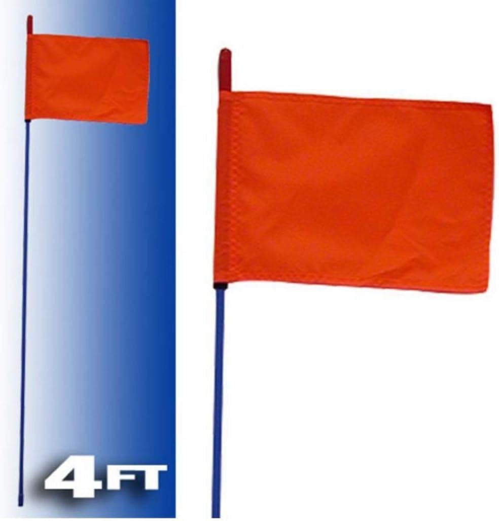 Co F6-BLUE-8120R Whips Safety Flag - 6ft. - Blue