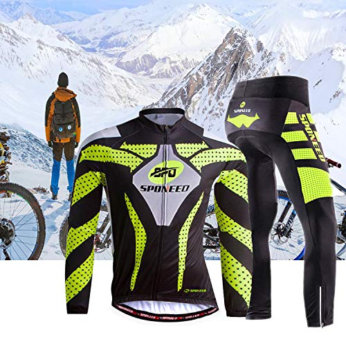 Men's Fleece Warm Winter Bike Pants