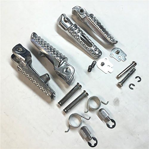 Miniatura 3 de HONGK - Kit de reposapiés de clavija de pie trasero delantero pulido compatible con CBR 1000RR 2004-2012; CBR 600RR 2003-2006; CB 1000R 2008-2012