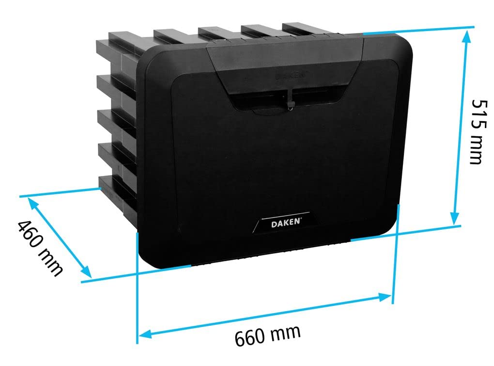 Daken Flink 81305 - Caja de herramientas para camiones (660 x 515 x 460 mm, 92 L)