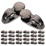 OKUMEYR 40Er-Set Schuhsenkelverschluss aus Metall mit Allgemein Passend für Arbeitsschuhe und Lederschuhe Moderner Stylischer Look für Lederhandwerk und Reisen