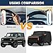 ACROPIX 1 Set Car Cover for Suzuki Jimny JB64W Jimny Sierra JB74W Outdoor Waterproof Sun Rain Dust Wind Snow Protection with Driver Door Zipper Black 1