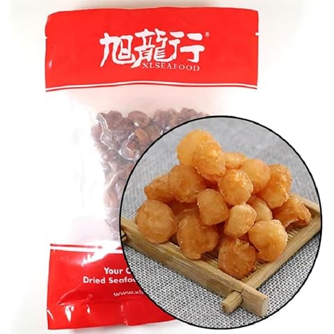 Xlseafood Natural Dried China Longan 100% fruit Meat unsulphured 免洗无核广东产 桂圆 龙眼肉 无硫无漂白 补脑安神 补血养颜 (16oz) Cover