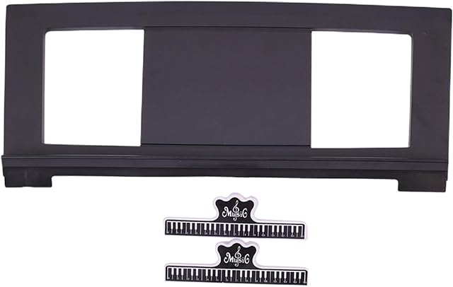 Generic Electronic Piano Music Stand, Portable Thickened Piano Score Holder Professional Compact Music Sheet for with Music Book Clip