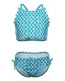 iDrawl Mädchen Bikini Set: schöne Farbe + Einhron Drucken,geeignet für den täglichen Innen- und Außenbereich, Freizeit, Urlaub, ist ein tolles Kinder Geschenk