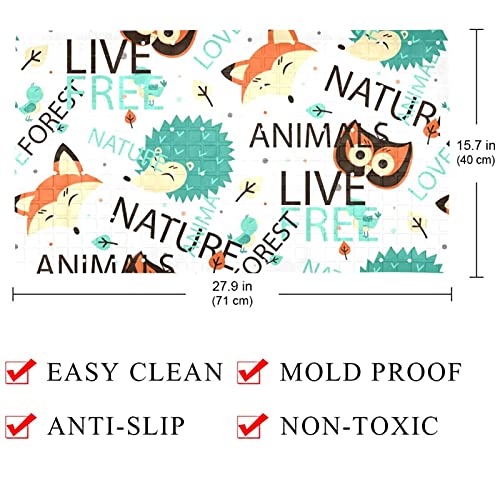 Tapis de baignoire antidérapant animaux pour enfants et aînés - 5