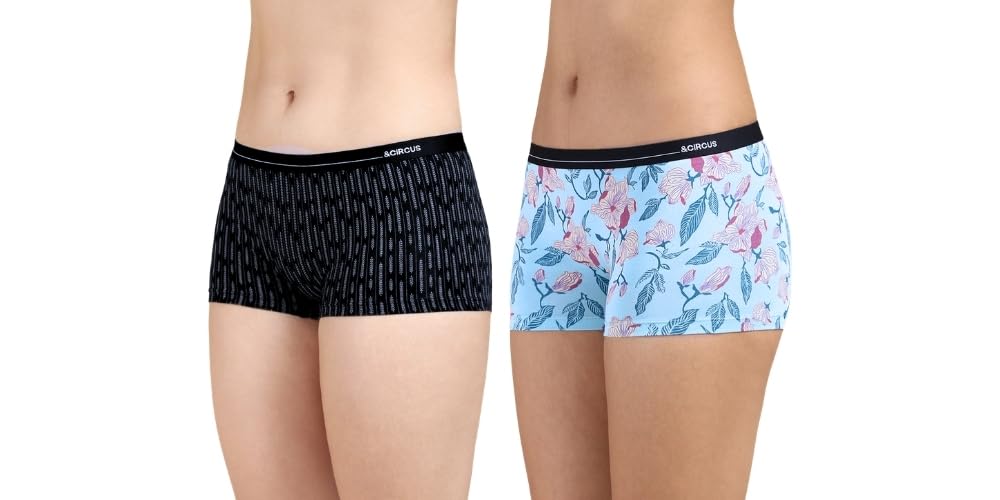 Women's Puresoft Beechwood Modal Boyshorts | Innerwear for Women | Womens Seamless Underwear | Womens Brief Boxer | (Pack of 2) (Architect, Spring), 3XL-image-30
