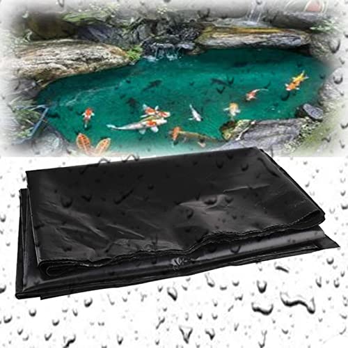 Olivy 2x3m 4x3m 4x4m 6x8m 7x7m Teichfolie aus PVC 0.12mm Dicke Gartenfolie Reißfest Premium Landschaftsgestaltungmembran für Auffahrt Schwimmteich Koi-Teiche Tomatenhaus Topfpflanzen Cover