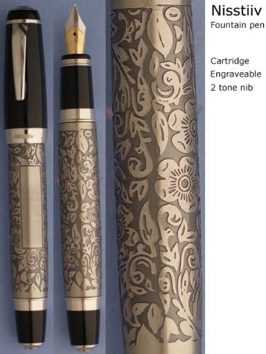 Miniatura 2 de Pluma estilográfica de flores para maletín, viajes, Schimdt o cartuchos estándar