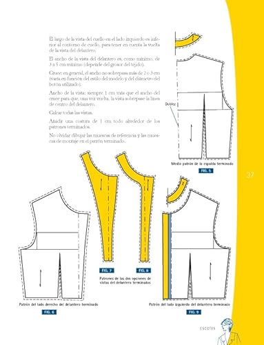 PATRONAJE LAS BASES: 1 (Diseño de moda) - imagen 9