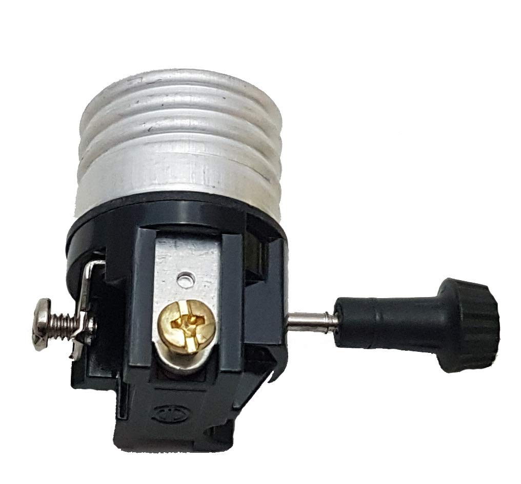 B&P Lamp® Antique Brass Finish Floor Lamp Wiring Kit with a 3-Way Socket, 8 Inch Harp, and 12 Feet Long Lamp Cord