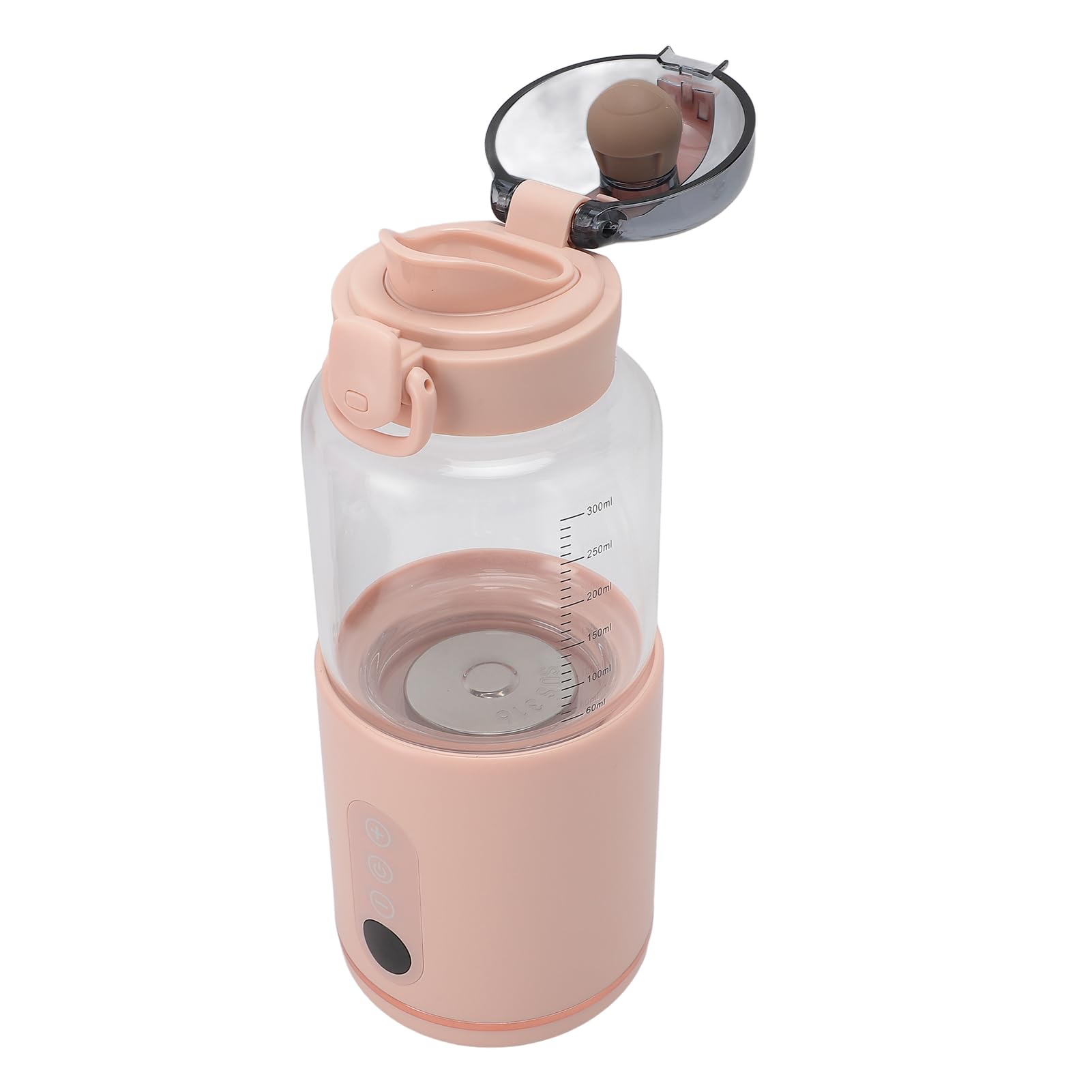 Przenośny Podgrzewacz do Mleka, 300 Ml od 37 ℃ do 55 ℃ Przenośny Podgrzewacz do Butelek, Wyjmowany Szklany Kubek, Szybkie Podgrzewanie Wody i Mleka, Bezprzewodowy Podgrzewacz do
