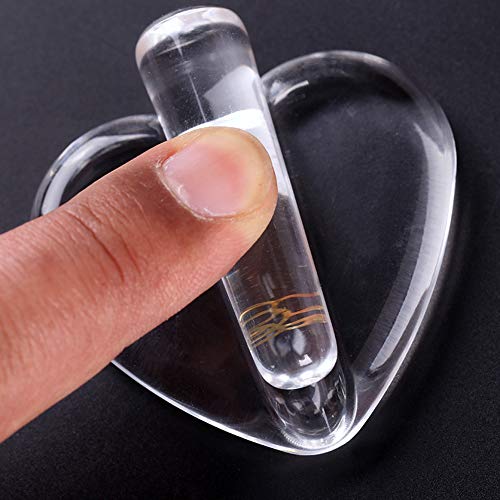 Set de moldes para arte en uñas en forma de corazón miniatura 2