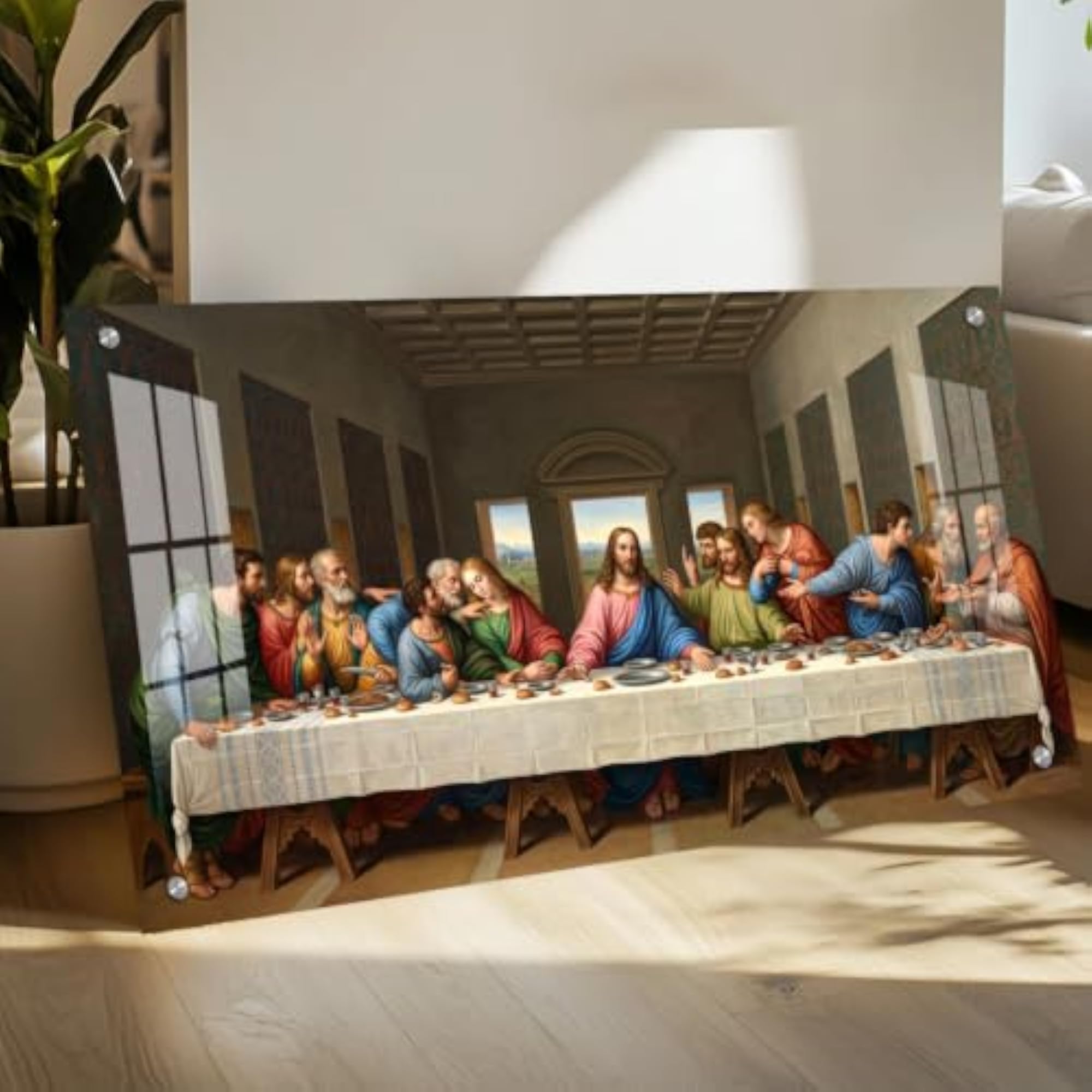 Last Supper Wall Painting, Christian Religious Art