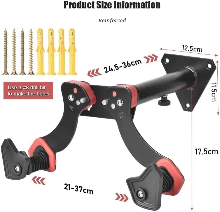 Fahrradhalterung Wand für Specialized Hardrock Sport | Fahrrad Wandhalterung Horizontal Klappbar