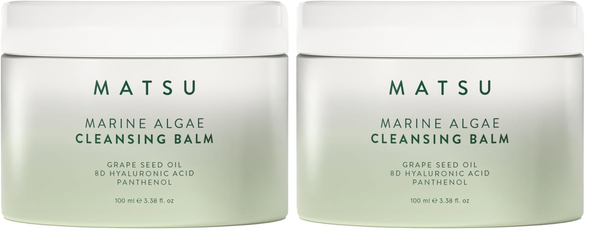 Matsu Professional Marine Algae, Yatıştırma ve NeMlendirme Makyaj ve Yüz Temizleme Balmı, 100 Ml (2 paketi)