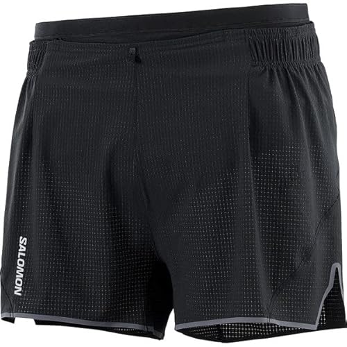 SALOMON(サロモン) SENSE AERO 3 SHORTS M トレイルランニング ウェア アパレル メンズ DEEPBLACK L