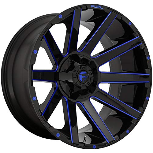 FUEL OFF-ROAD D644 CONTRA 20X10, 6X135/5.5, 4.75, -19mm GLOSS BLACK BLUE TINTED CLEAR - D64420009846