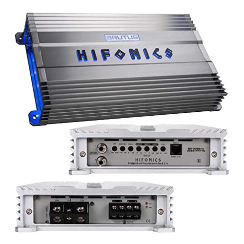Hifonics Bg-2200.1D Brutus Gamma 2200 Watt Mono Car Audio Amplifier Class D Amp & Zeus Digital Bass Enhancement #TOP1