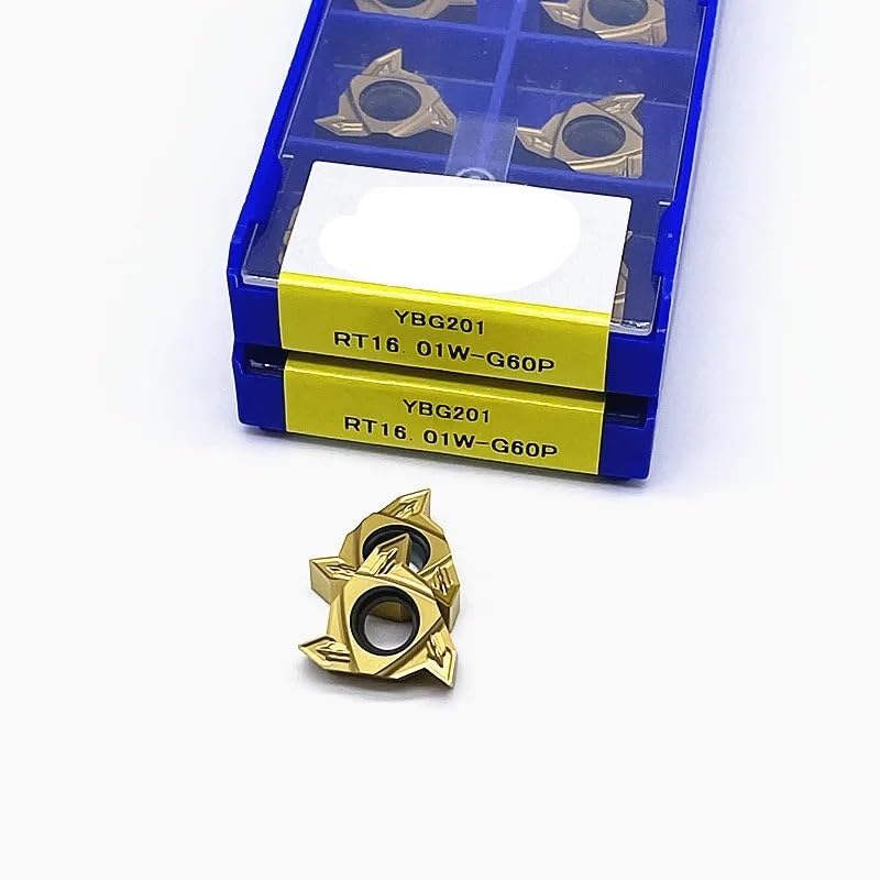 10 piezas Insertos de Carburo RT16.01W-G60P YBG201 para Torneado miniatura 6