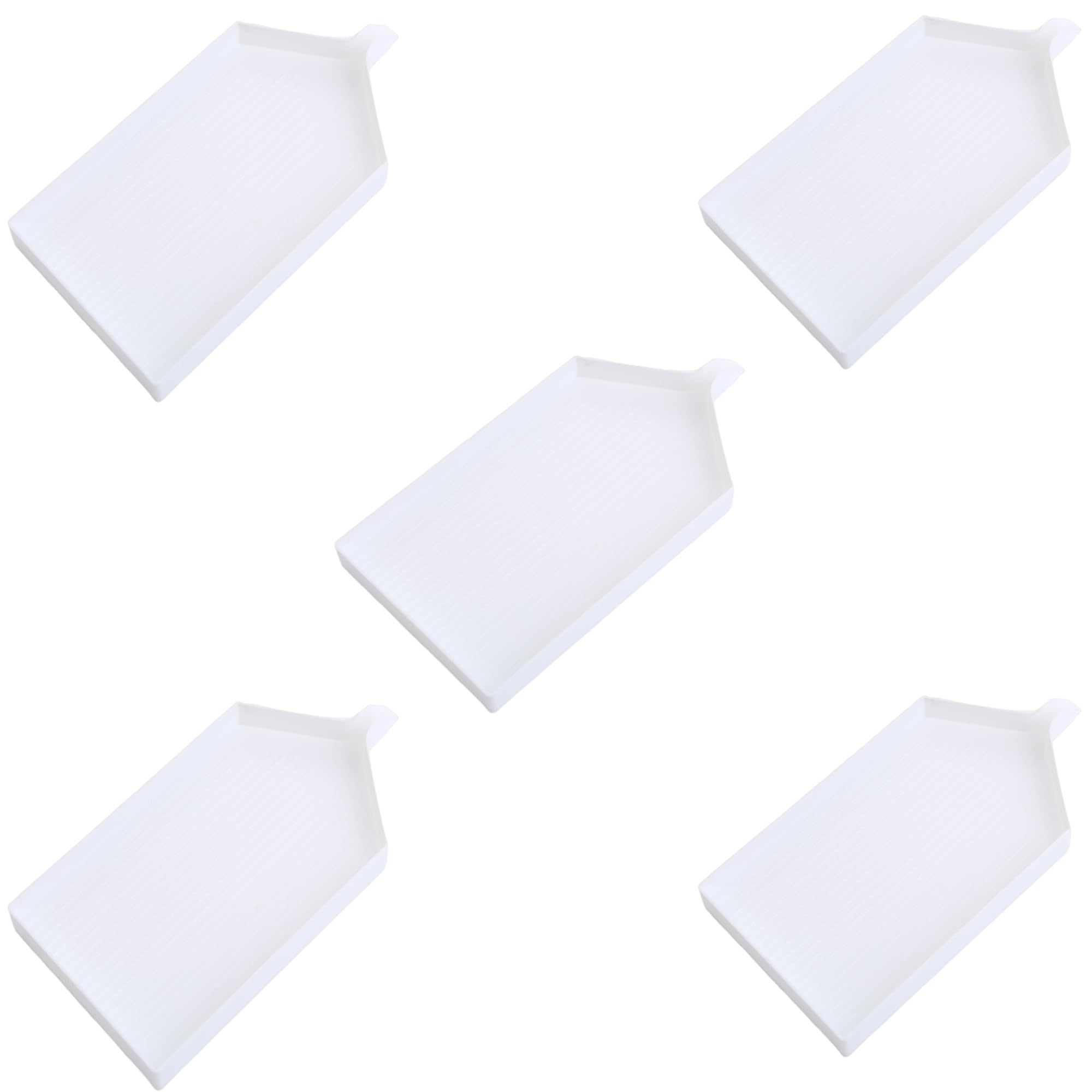 Huacan Diamond Painting Accessories Large Plastic Tray 5 Pieces 5D DIY Diamond Painting Trays for Rhinestone Stones Organiser Craft Tools Kits