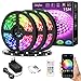 Produktbild Olafus 15m Wifi LED Streifen, RGB LED Strip Smart Kit steuerbar via App, 16 Millionen Farben, 5050 Lichtband Kompatibel mit Alexa, Google, Musik, Deko für Wohnzimmer Küche Party