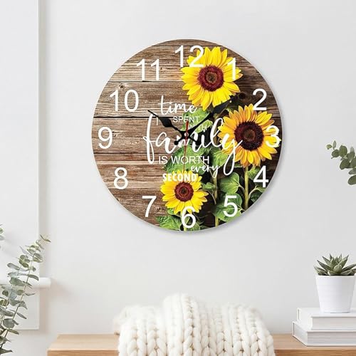 Horloge murale silencieuse et créative de 30 cm pour la maison - 5