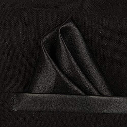 Image of Satin Pocket Square for Men Wedding Handkerchief for Suit Blazer Tuxedo Mens Formal Pocket Square Stylish Party Business Office Groom Accessory Soft Polyester Silk Satin Hanky