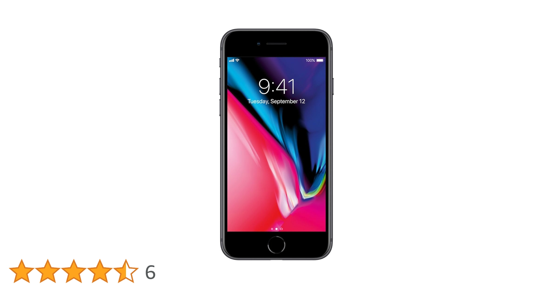 Apple iPhone 8, 128GB, Space Gray - Fully Unlocked (Renewed