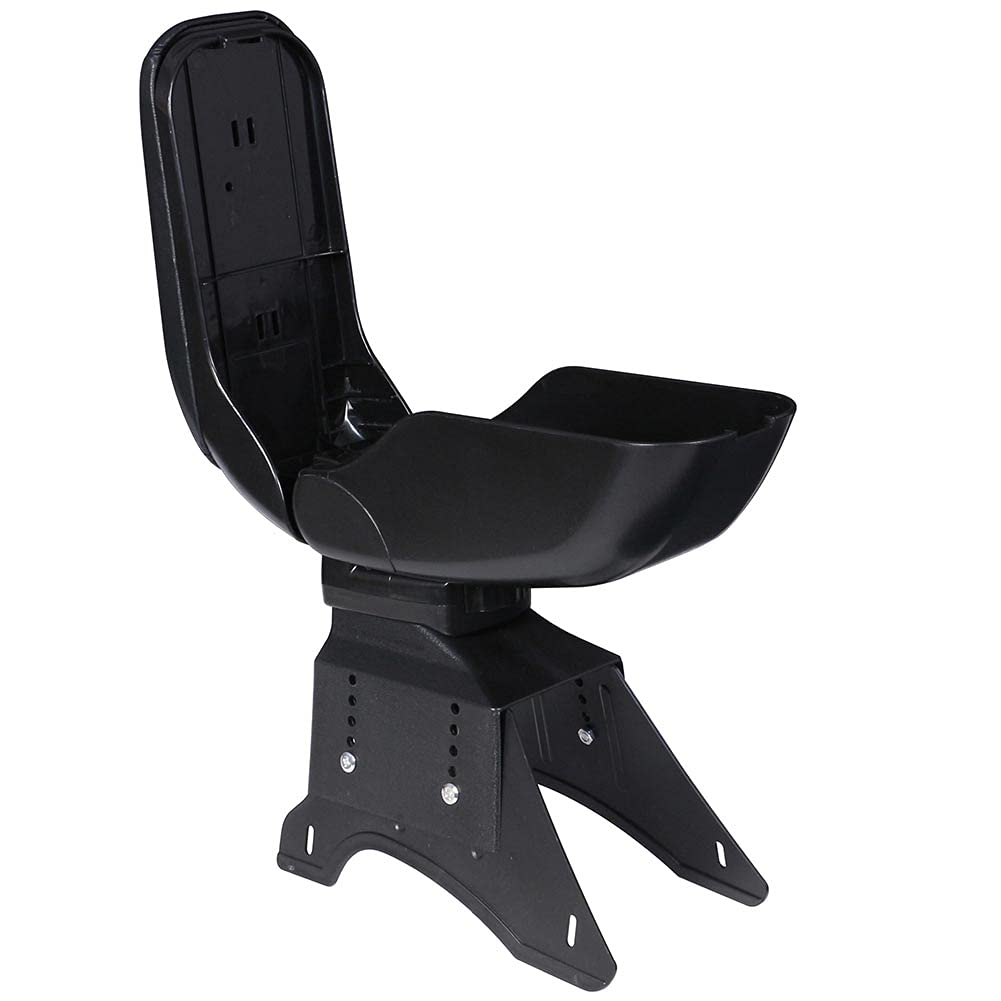 Bakaji Bracciolo Auto Universale Poggia braccio Centrale Regolabile in Eco Pelle Similpelle con Scomparto Portaoggetti Apribile Integrato Poggiagomiti Macchina basculante 37 x 25 x 13 cm Nero