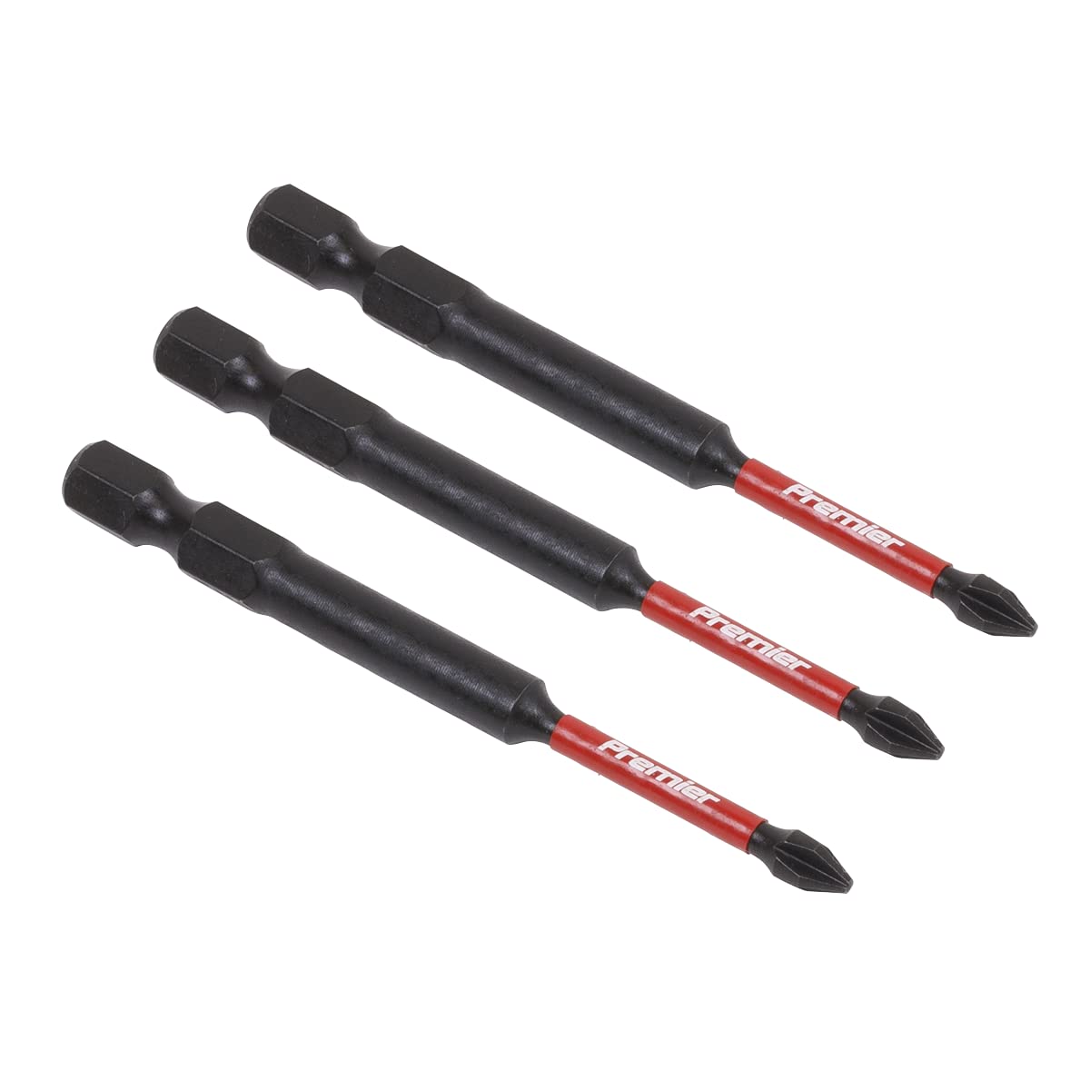 Sealey Impact Power Tool Phillips Screwdriver Bits PH1 75mm Pack of 3