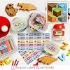 Oliver's Labels Original Labels, 40 Durable Personalized Name Labels & Tags for School Supplies, Camp Gear, Water Bottles, and Food Containers - Craft Blocks Theme #1