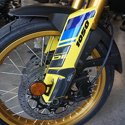 Autocollants 3D Moto Suzuki V-Strom 1050DE Look Aventure Jaune