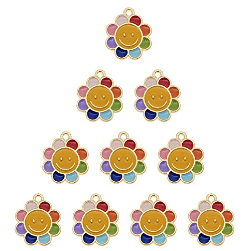 Breloques en émail marguerite pour créer des cadeaux faits main uniques