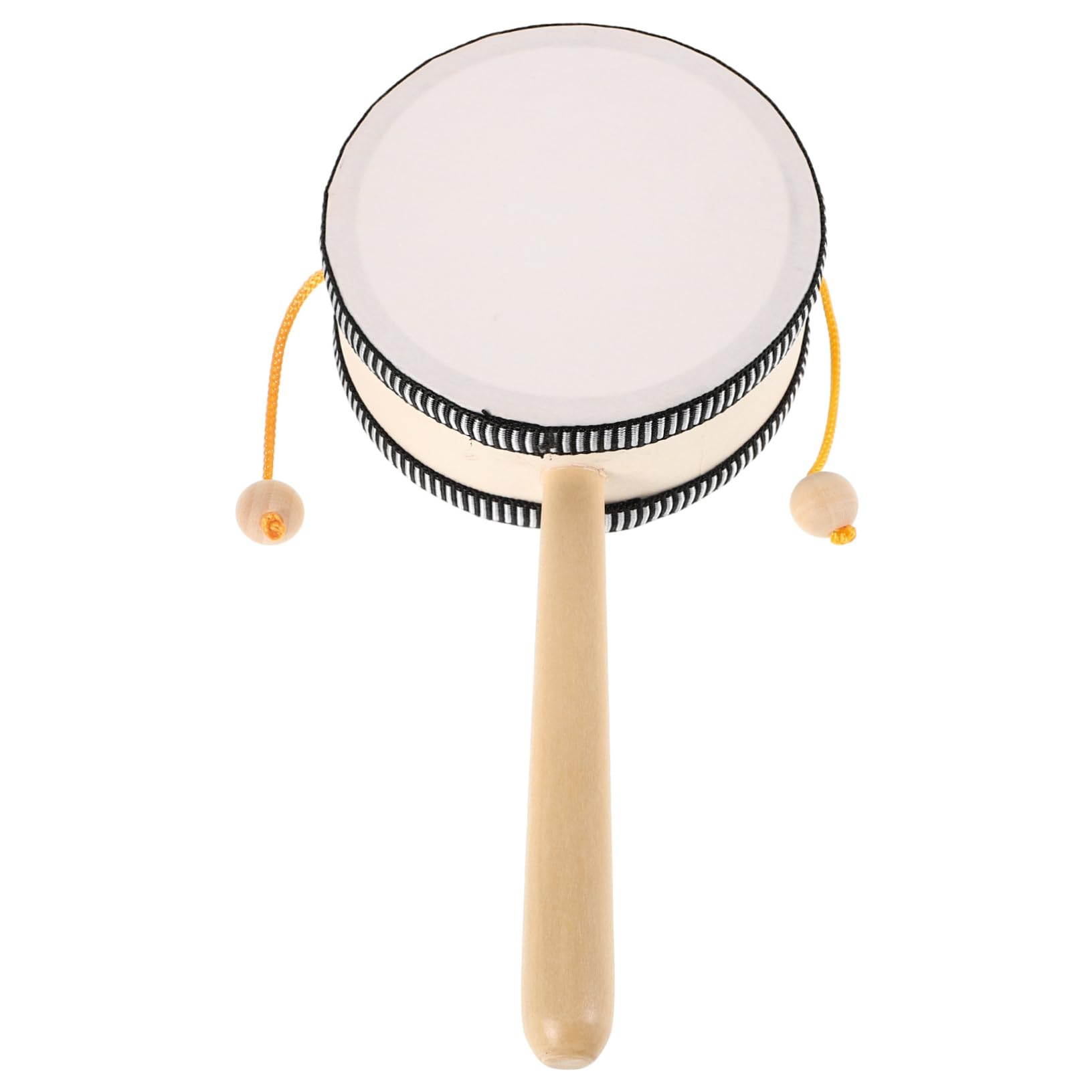 TOYANDONA Traditional Wooden Hand Drum for Boys and Girls 4-inch Chinese Monkey Drum Safe Spinning Percussion Instrument for Toddlers Kindergarten Performances and Early Learning