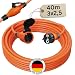 Produktbild Verlängerungskabel 40 Meter IP54 Außen Verlängerung 40m Stromkabel Außenbereich Kabel Strom Verlaengerungskabel Gummikabel H07BQ-F 3x2,5 Schuko Outdoor Extension Cord