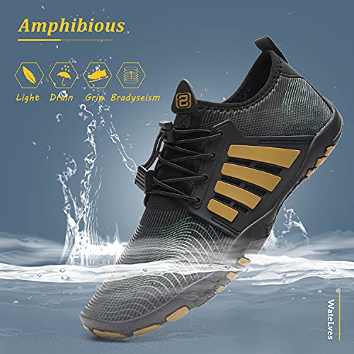 Image of WateLves Water Shoes Mens Womens Beach Swim Shoes Quick-Dry Aqua Socks Pool Shoes for Surf Yoga Water Aerobics