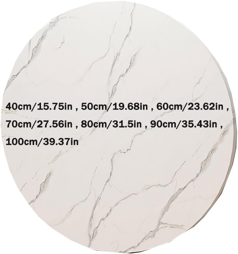 Round Wooden Table Top, 16" 24" 28" 32" 36" Table Surface for Dinner, Tabletop Protector Cover Durable for Patio Dining Coffee Desks(Teak,80cm/31.5in)