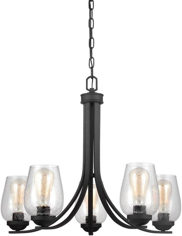 Sea Gull Lighting 3127805-839 Morill Five Light Chandelier, Blacksmith Finish