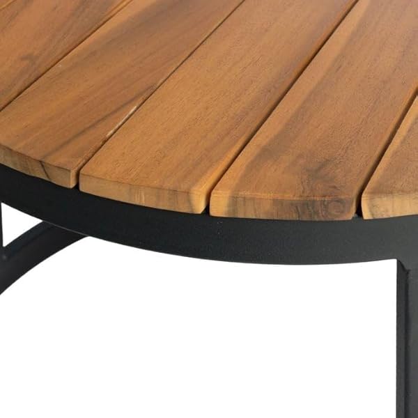 OUTLIV. Loungetisch Blair 2-teiliges Set Natur/Schwarz