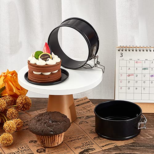 Sunnyray Set Of 8 4 Inch Springform Pans Small Leakproof Round Cake Pans Mini Cheesecake Pans With Removable Bottom Nonstick Baking Cake Mold Mini Cake Tins For Individual Pie Pizzas And Quiches #TOP4