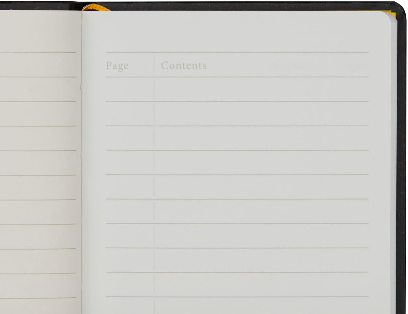 Maruman Mnemosyne Lined Journal- A6, 5.71" x 3.74", 80 Sheets / 160 Pages, 6.5mm Narrow Ruled Notebook, Book-bound With Premium Black Hardcover, Includes Bookmark & Elastic Closure, Made in Japan
