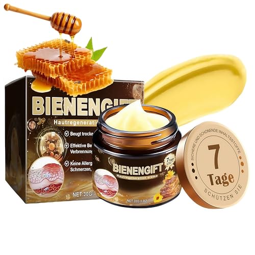 Bienengift Hautregenerationscreme, Professionelles Bienengift Creme Wirksame Hautreparatur, Bee vemon gegen cellulite, Natürliches Bienengiftsalbe Für alle Hauttypen, Bienengift Umfassende Creme